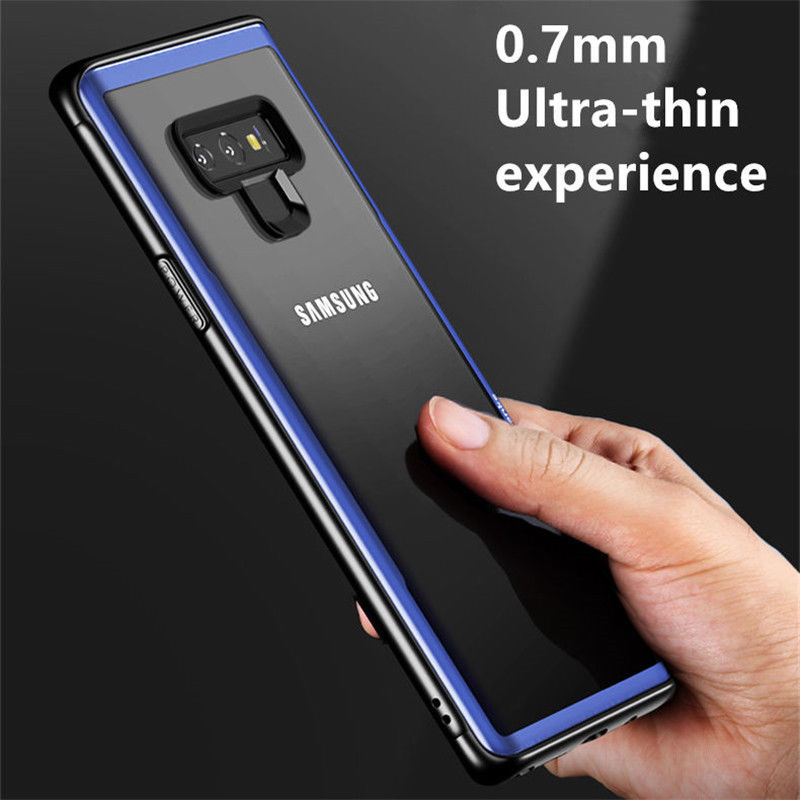 Ốp Lưng Viền Samsung Galaxy Note 9 Lưng Trong Hiệu Benks được thiết kế viền màu xung quanh ốp rất đẹp sang trọng viền ốp ôm khít vào thân máy giúp cố định chắc chắn phần thân